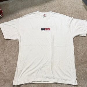 White Logo Crewneck T-Shirt - Classic Men's Tee